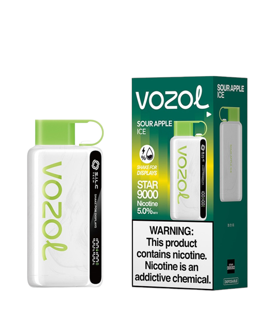 vozol vape display VOZOL STAR 9000 DISPOSABLE 5% NICOTINE LED DISPLAY