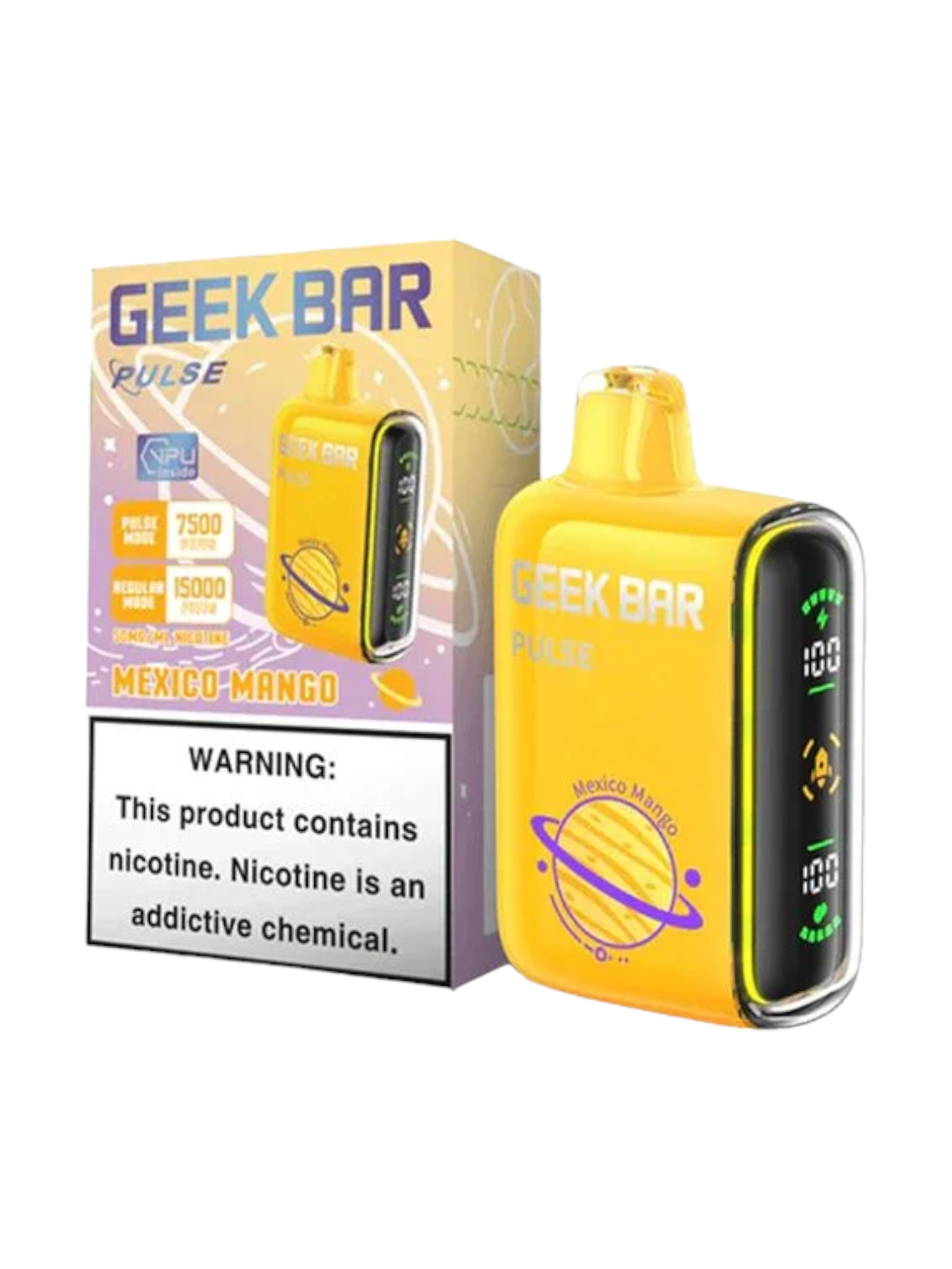 GEEK BAR PULSE DISPOSABLE 5% 15000 PUFFS 5 PACK